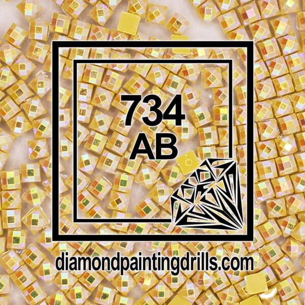 DMC 734 Square AB Diamond Painting Drills