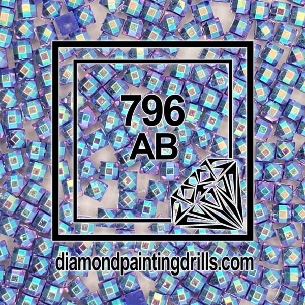 DMC 796 Square AB Diamond Painting Drills