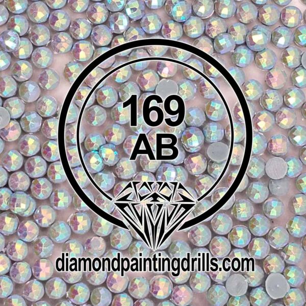 DMC 169 Pewter Gray Round AB Diamond Painting Drills