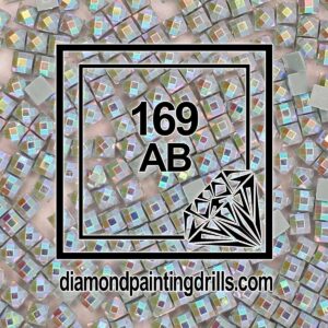 DMC 169 Pewter Gray Square AB Diamond Painting Drills