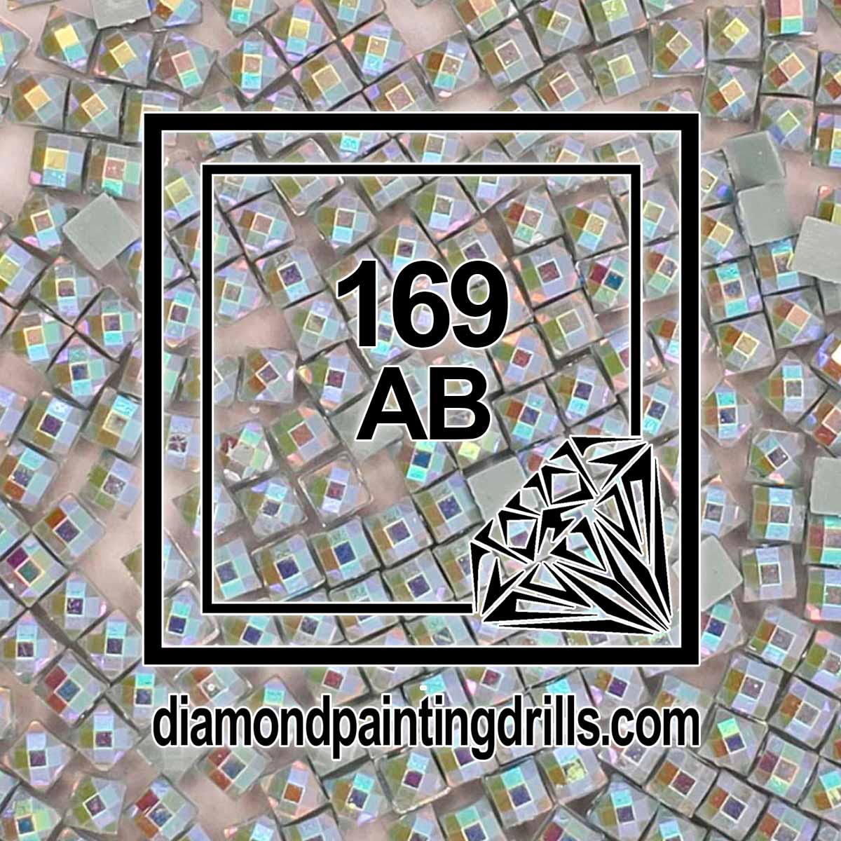169 Pewter Gray - Square AB - Diamond Painting Drills