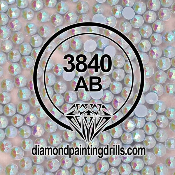 DMC 3840 Lavender Blue - Light Round AB Drill for Diamond Painting