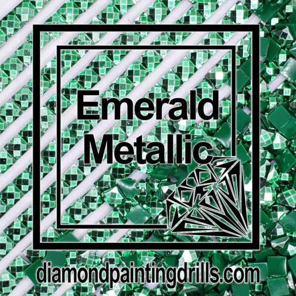 Diamond Painting Drills Metallic Emerald Drills