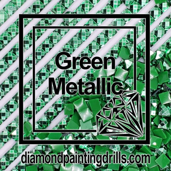 Diamond Painting Drills Metallic Green Drills