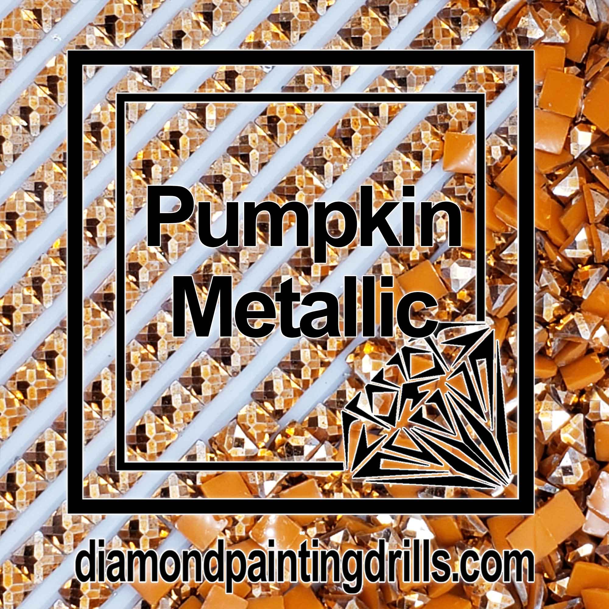 Pumpkin Metallic Drills - Square - Diamond Painting Drills