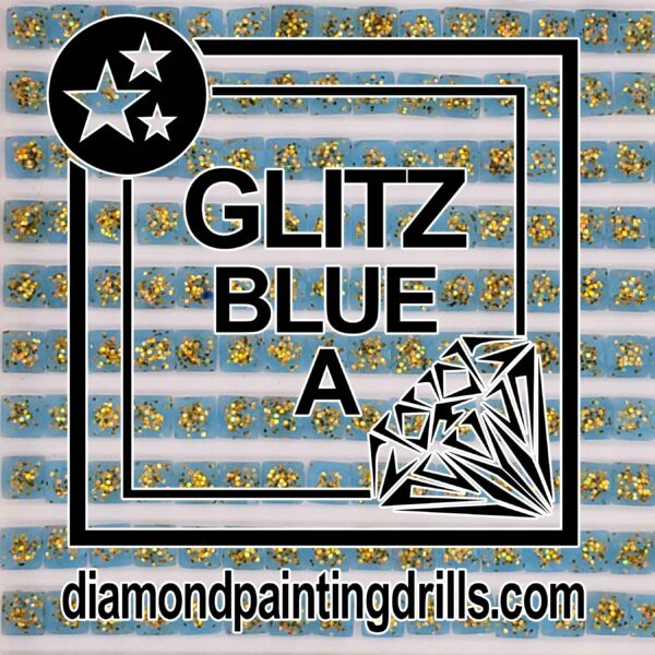 Blue Glitz Diamond Painting Drills