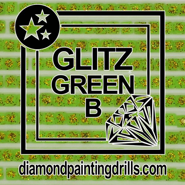 Green Glitz Diamond Painting Drills