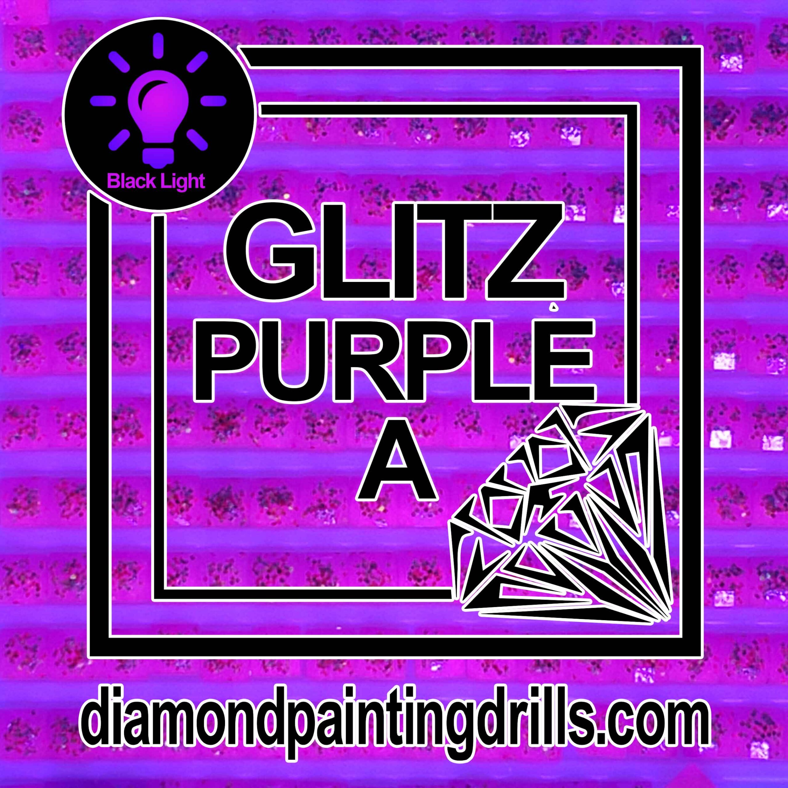 Purple Glitz Diamond Painting Drills