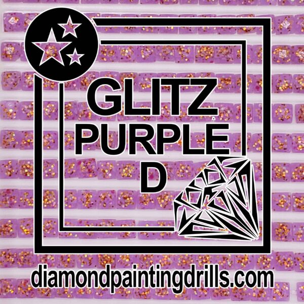 Purple Glitz Diamond Painting Drills