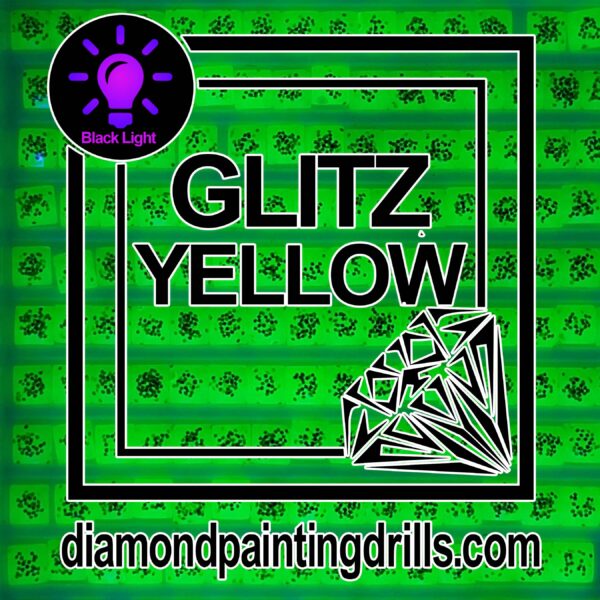 Yellow Glitz Diamond Painting Drills