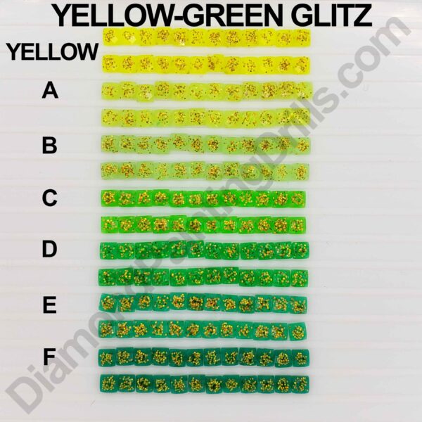 Yellow Glitz Diamond Painting Drills