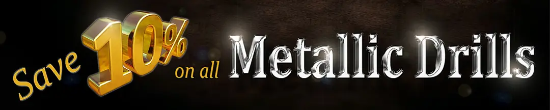 Sale! Save on Metallic Drills