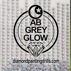 Grey AB Round Glow in the Dark Diamond Painting Drills