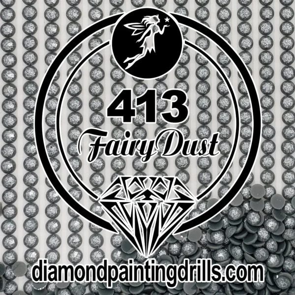 DMC 413 Round Fairy Dust Drill for Diamond Painting