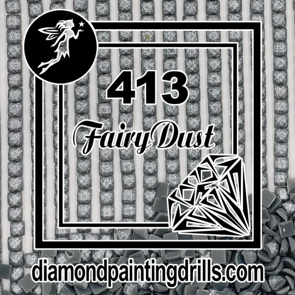 DMC 413 Square Fairy Dust Drill for Diamond Painting