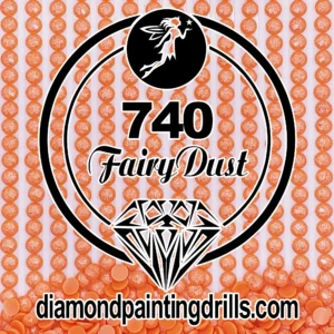 DMC 740 Round Fairy Dust Drill for Diamond Painting