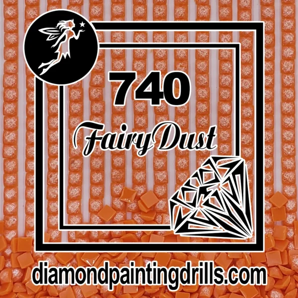 DMC 740 Square Fairy Dust Drill for Diamond Painting