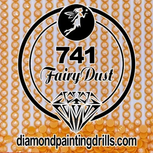 DMC 741 Round Fairy Dust Drill for Diamond Painting