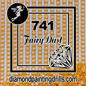 DMC 741 Square Fairy Dust Drill for Diamond Painting