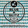Blue Glitz Diamond Painting Drills