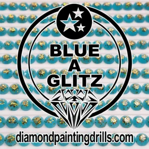 Blue Glitz Diamond Painting Drills