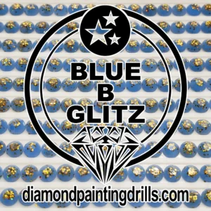 Blue Glitz Diamond Painting Drills