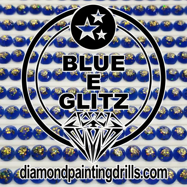 Blue Glitz Diamond Painting Drills