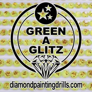 Green Glitz Diamond Painting Drills