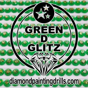 Green Glitz Diamond Painting Drills