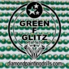 Green Glitz Diamond Painting Drills