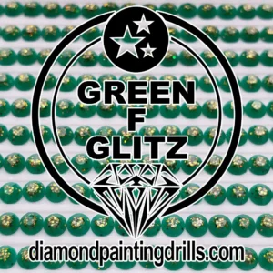 Green Glitz Diamond Painting Drills