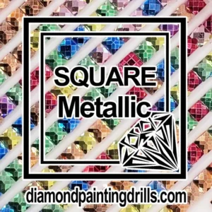 Square Metallic Diamond Painting Drills