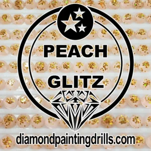 Peach Glitz Diamond Painting Drills