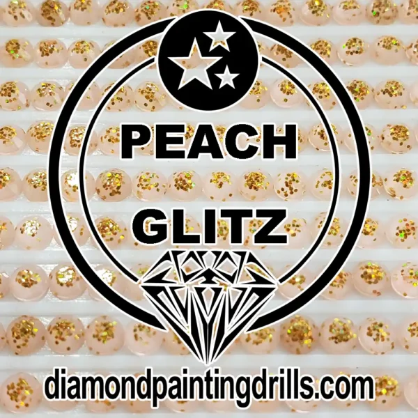 Peach Glitz Diamond Painting Drills