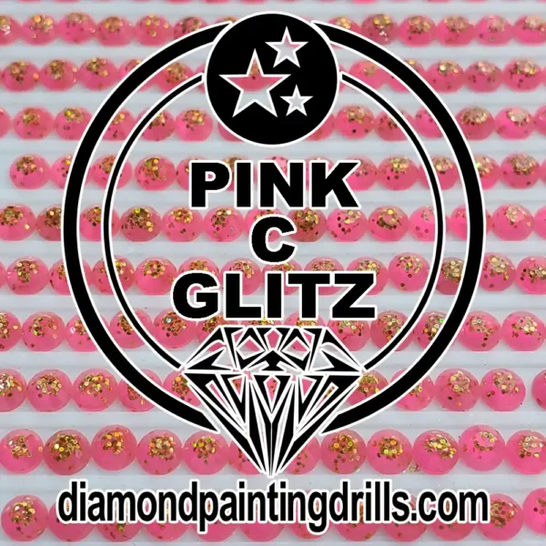 Pink Glitz Diamond Painting Drills