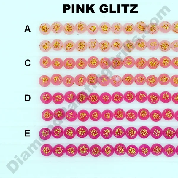 Pink Glitz Diamond Painting Drills