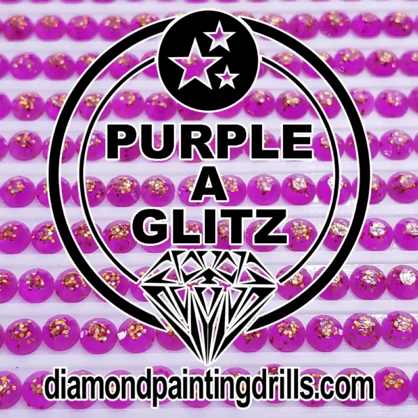 Purple Glitz Diamond Painting Drills