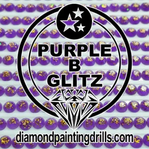 Purple Glitz Diamond Painting Drills