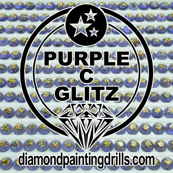 Purple Glitz Diamond Painting Drills