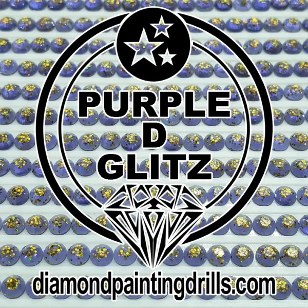 Purple Glitz Diamond Painting Drills