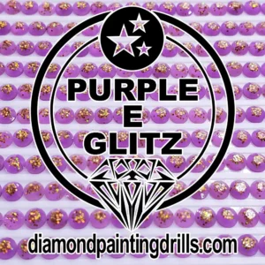 Purple Glitz Diamond Painting Drills