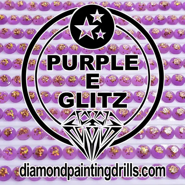 Purple Glitz Diamond Painting Drills