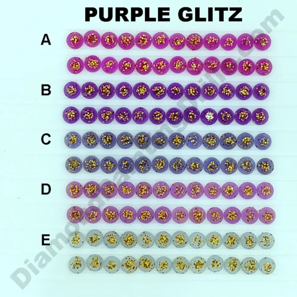 Purple Glitz Diamond Painting Drills