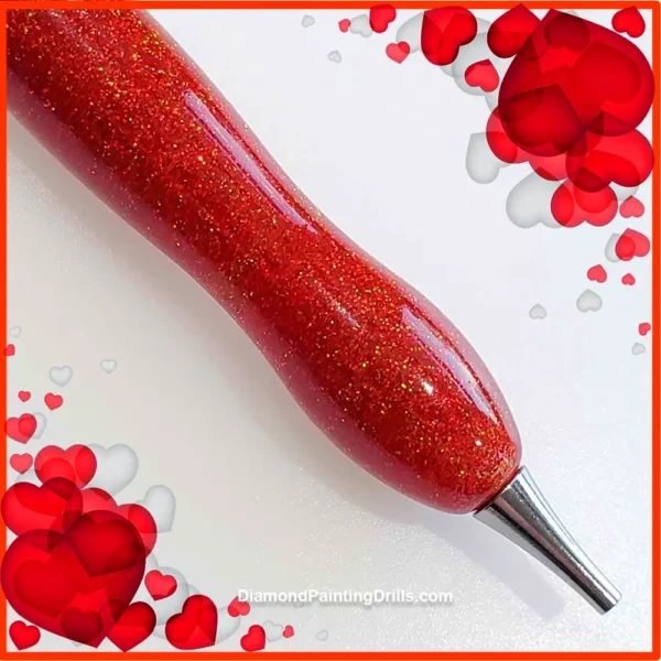 Red Sparkle Diamond Painting Pen