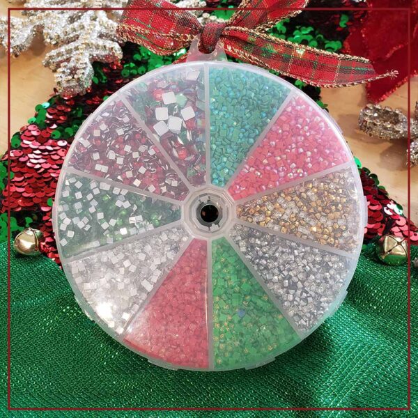 December Wreath Diamond Painting Drills Sample Set