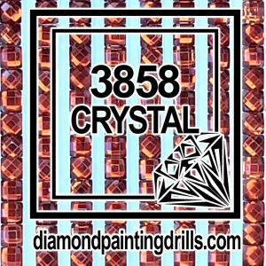 3858 Square Crystal Diamond Painting Drills